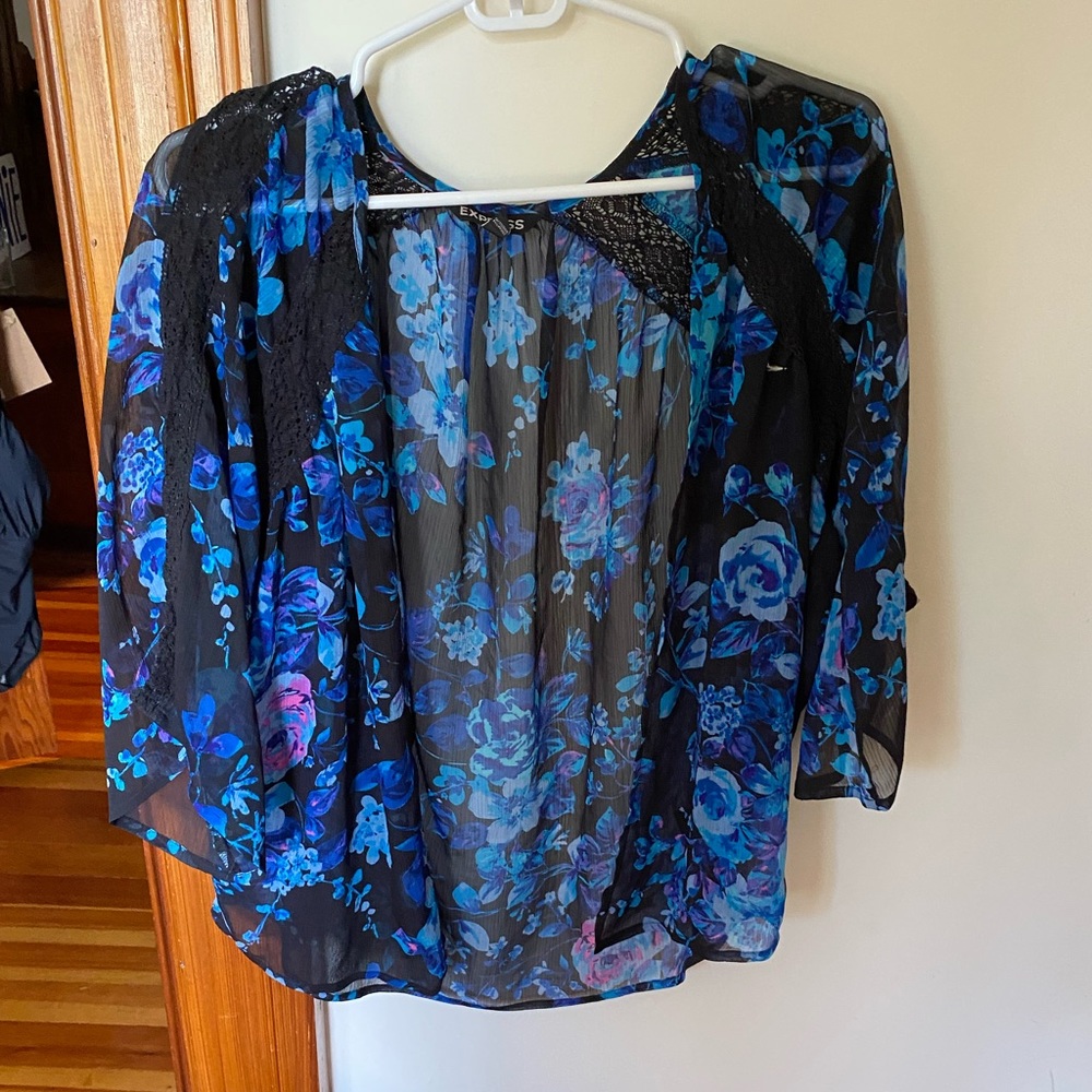 Gorgeous blue kimono from Express